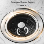 2 Stück Anti-Verstopfungs-Edelstahlfilter für die Kanalisation von Küchenspülen, Dense Net Filter – Bild 4