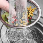 2 Stück Anti-Verstopfungs-Edelstahlfilter für die Kanalisation von Küchenspülen, Dense Net Filter – Bild 6