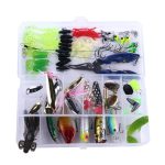 HENGJIA Sea Bass Fake Soft Bait Angelausrüstung Zubehör Süßwasserköder, 110 PCS / Box