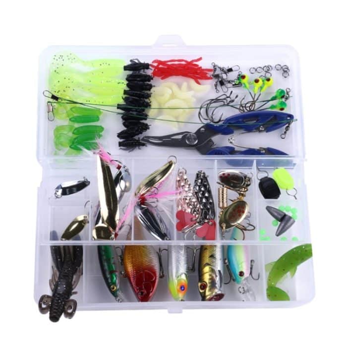 HENGJIA Sea Bass Fake Soft Bait Angelausrüstung Zubehör Süßwasserköder, 110 PCS / Box – Bild 1