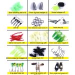 HENGJIA Sea Bass Fake Soft Bait Angelausrüstung Zubehör Süßwasserköder, 110 PCS / Box – Bild 3