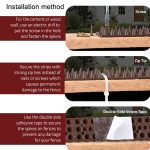 12 Stück Kunststoff-Vogelabwehr-Dornen-Zaun-Anti-Kletter-Nägel, Brown, Black, White, Brick Red, Green, Grass Green, Transparent, Grey – Bild 7