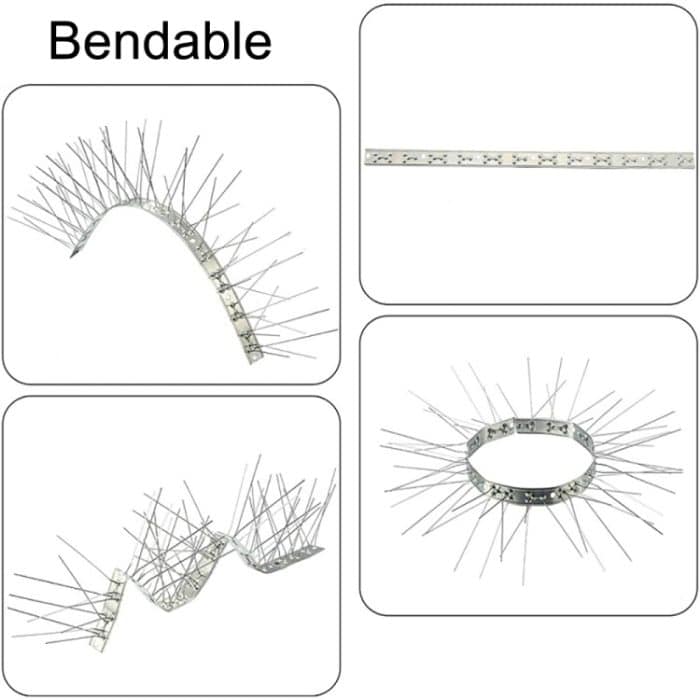 Edelstahl-Vogelabwehr-Dorn-Anti-Katzen-Dorn-Vogel-Gerät, 10 Sets 25cm Long – Bild 3