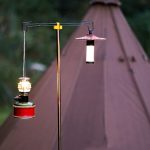 Outdoor-Camping-Teleskop-Doppelhaken-Klapplichtständer, Golden, Black, Green – Bild 7
