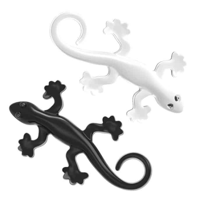 Antistatischer Gecko 3D-Stereo-Autoaufkleber, dekorative Aufkleber, Black, White – Bild 2
