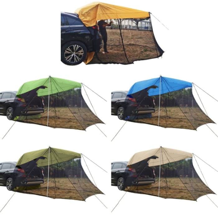 Hinteres Mückenschutz-Sonnenschutzzelt für Wohnmobile, Yellow, Green, Blue, Military Color, Beige – Bild 2