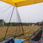 Hinteres Mückenschutz-Sonnenschutzzelt für Wohnmobile, Yellow, Green, Blue, Military Color, Beige – Bild 5