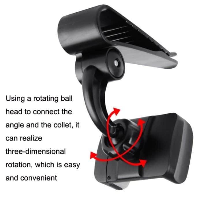 2PCS Auto Sonnenblende Halterung Auto Handy Schnalle Halter, Red, Yellow, Grey – Bild 4