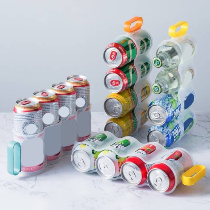 3 Stück gekühlte transparente Aufbewahrungsbox für Bier und Cola, 3 PCS Yellow, 3 PCS Green, 3 PCS Orange – Bild 2