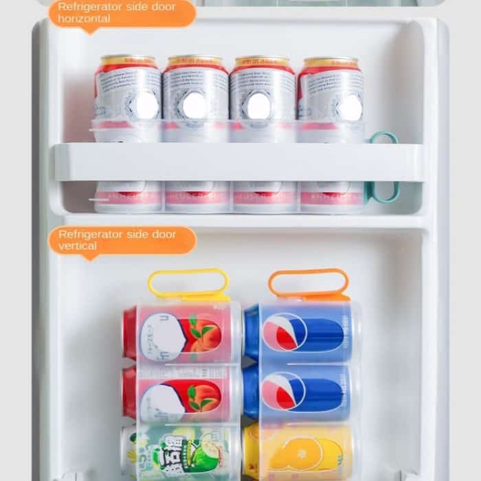 3 Stück gekühlte transparente Aufbewahrungsbox für Bier und Cola, 3 PCS Yellow, 3 PCS Green, 3 PCS Orange – Bild 5