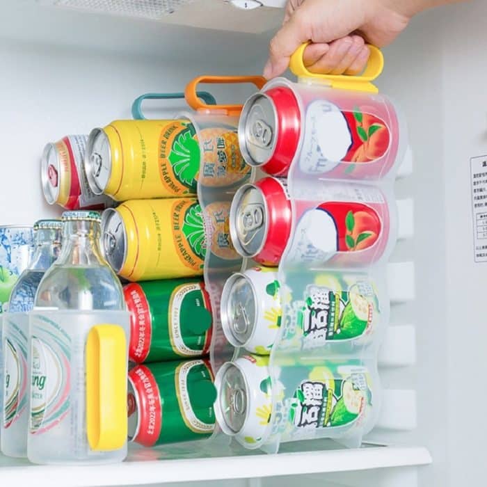 3 Stück gekühlte transparente Aufbewahrungsbox für Bier und Cola, 3 PCS Yellow, 3 PCS Green, 3 PCS Orange – Bild 7