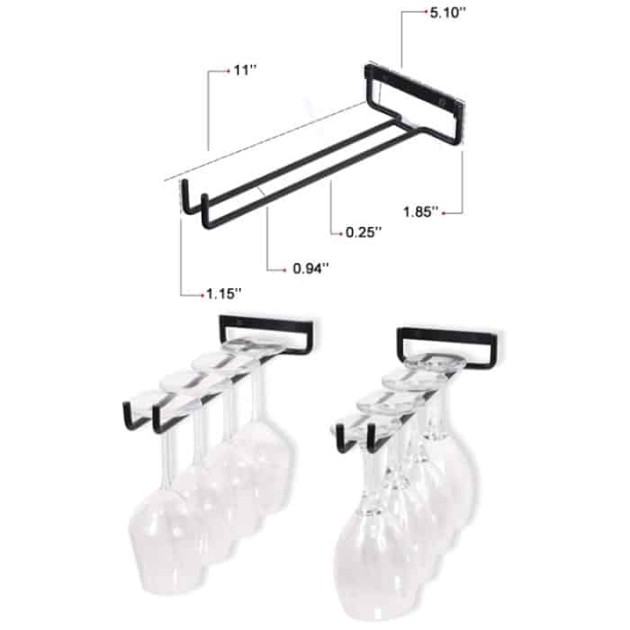 Umgedrehter Becherhalter aus Schmiedeeisen für den Haushalt, Goblet Upside Down Cup Holder – Bild 2
