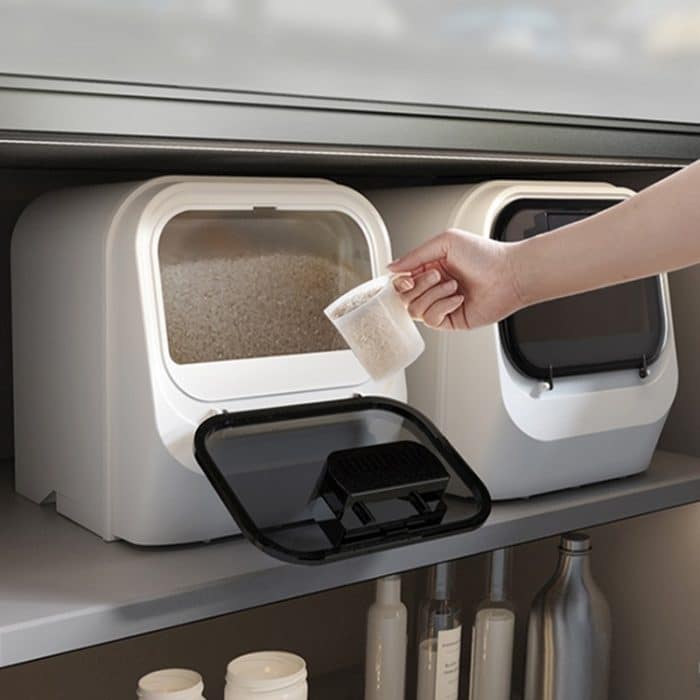 AA387 Scientific Diversion Kitchen Insektensicherer Reiseimer, Fassungsvermögen:, 5kg (Cabinet Model White), 5kg (Cabinet Model Green), 10kg (Cabinet Model White), 10kg (Cabinet Model Green) – Bild 6