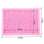 Fondant-Silikonform in Lebensmittelqualität, Plisseerock, Kuchendekorationswerkzeug, CC562 – Bild 3
