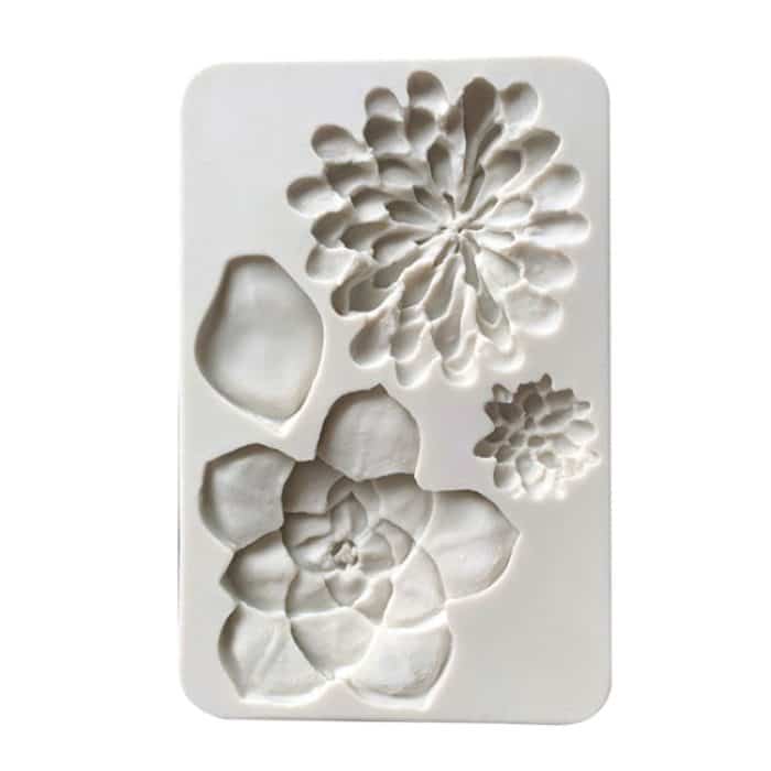 2 große Blumen-Schokoladen-Fondant-Kuchen-Silikonform, Big Flower – Bild 2