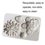 2 große Blumen-Schokoladen-Fondant-Kuchen-Silikonform, Big Flower – Bild 5