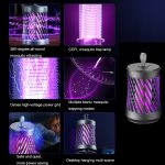 C16 Silent Electric Mosquito Killer Home USB-Nachtlicht, Mosquito Killer Dark Green, Mosquito Killer Dark Gray – Bild 3