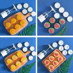 2 Stück Mondfest runde handgepresste Backformen Backwerkzeuge, Modell:, 10, 24, 25, 26, 28, 29, 30, 31, 33, 35, 36, 37, 41, 42, 21 – Bild 5