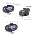 LEO 28152 Meeresruten-Ton- und Lichtalarm, Angelruten-Schnellalarm, Stil:, Turntable Blue, Turntable Black, Rocker Blue, Rocker Black – Bild 3