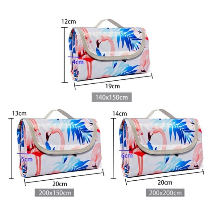 Spring Outing Tragbare, feuchtigkeitsbeständige Picknickmatte, Outdoor-Zelt, Campingplatz-Matte, Größe:, 140x150cm, 150x200cm – Bild 4