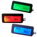 Mini-Digitalthermometer mit Hintergrundbeleuchtung für den Innen- und Außenbereich des Autos, Blue, Green, Red – Bild 2
