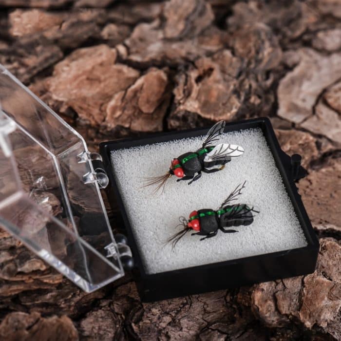 2 Stück LEO 28134 Bionic Bee Fliegenhaken Fliegender Angelhaken Schwimmköder Angelausrüstung, LEO 28134 – Bild 6