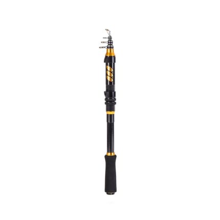LEO 28004 Short Carbon Sea Pole Mini Road Angelrute Angelausrüstung, 150cm, 180cm, 210cm, 240cm