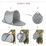 Einzelnes Freizeit-Sonnenschutzzelt, Drahtzelt, Strandzelt, Blue, Orange, Green, Thicken Sky Blue, Thicken Rose Red – Bild 4