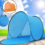 Einzelnes Freizeit-Sonnenschutzzelt, Drahtzelt, Strandzelt, Blue, Orange, Green, Thicken Sky Blue, Thicken Rose Red – Bild 5