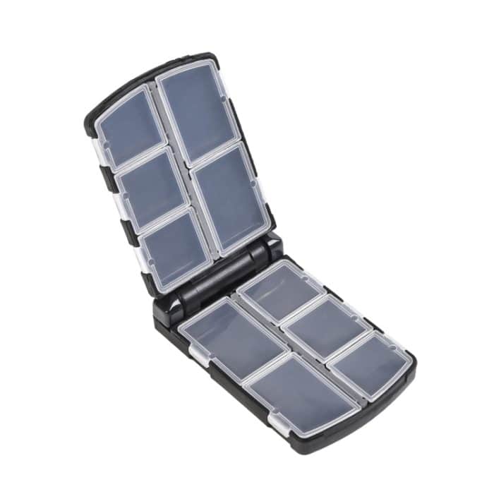 LEO 28054 Zubehörbox zum halbautomatischen Öffnen und Schließen, Angelhaken-Werkzeugbox, Größe:, 28054 Small, 28054 Large – Bild 1