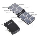 LEO 28054 Zubehörbox zum halbautomatischen Öffnen und Schließen, Angelhaken-Werkzeugbox, Größe:, 28054 Small, 28054 Large – Bild 6