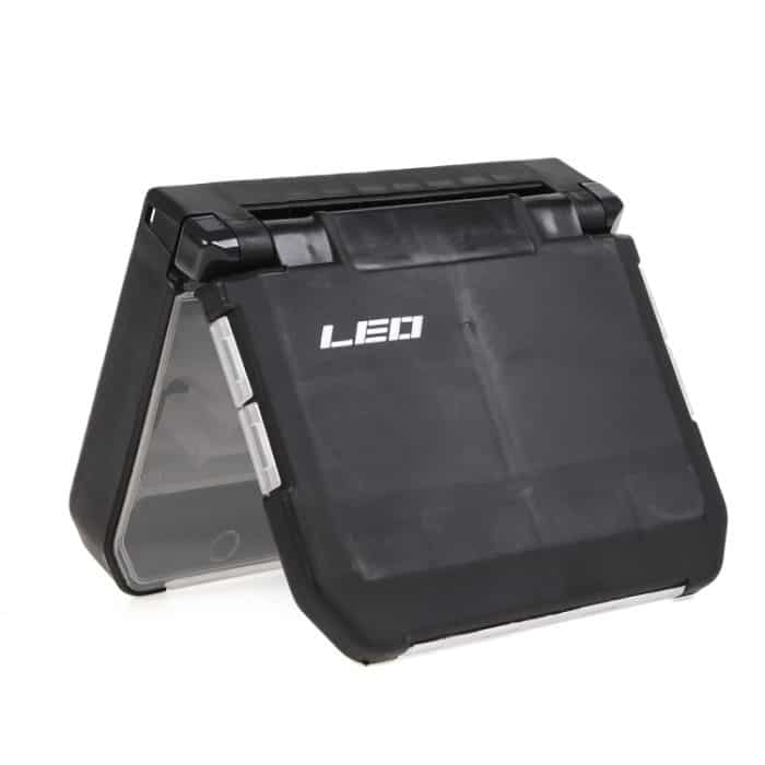 LEO 28054 Zubehörbox zum halbautomatischen Öffnen und Schließen, Angelhaken-Werkzeugbox, Größe:, 28054 Small, 28054 Large – Bild 3