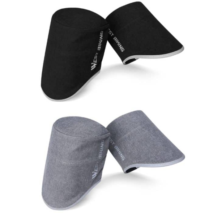 WEST BIKING Sonnenschutz für Elektrofahrzeuge, wasserdicht, winddicht, Griffabdeckung, Black, Grey – Bild 2