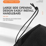 WEST BIKING Sonnenschutz für Elektrofahrzeuge, wasserdicht, winddicht, Griffabdeckung, Black, Grey – Bild 3