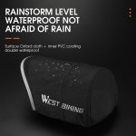 WEST BIKING Sonnenschutz für Elektrofahrzeuge, wasserdicht, winddicht, Griffabdeckung, Black, Grey – Bild 5