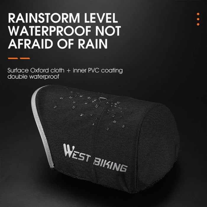 WEST BIKING Sonnenschutz für Elektrofahrzeuge, wasserdicht, winddicht, Griffabdeckung, Black, Grey – Bild 5