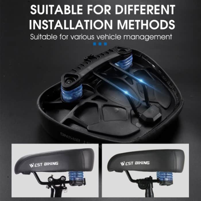 WEST BIKING Fahrrad-verbreiterter und bequemer stoßdämpfender Sattel, YP0801133 – Bild 4