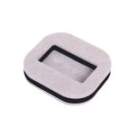 5 Stück Computersitz-Riemenscheibenhalter, Stuhlrolle, rutschfeste Unterlage, Square Bean-colored Felt Bottom, Square Brown Felt Bottom, Round Bean Color Plastic Bottom, Round Black Plastic Bottom