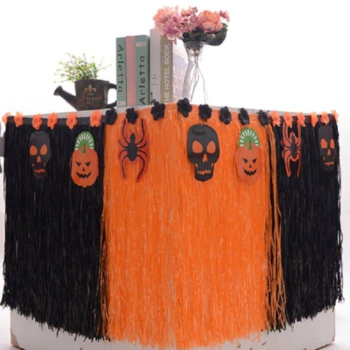 Hawaiianische Tischdekoration für Strandpartys, festliche Basar-Tischdekorationen, 276x30cm, 276x75cm – Bild 4