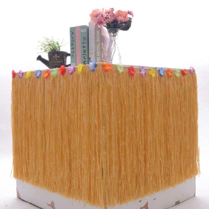 Hawaiianische Tischdekoration für Strandpartys, festliche Basar-Tischdekorationen, 276x30cm, 276x75cm – Bild 5