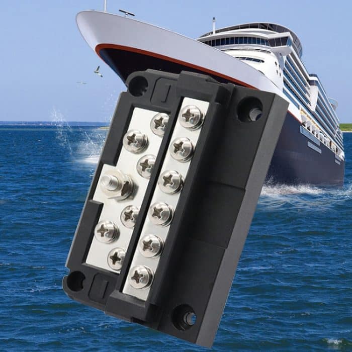 RV-Sammelschiene 12PIN 100A 32V Hochstrom-Kupferschienen-Verdrahtungsschiene, AOA1903 – Bild 1