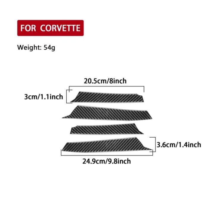 For Chevrolet Corvette C8 4pcs /Set Taillight Decorative Strip – Bild 3