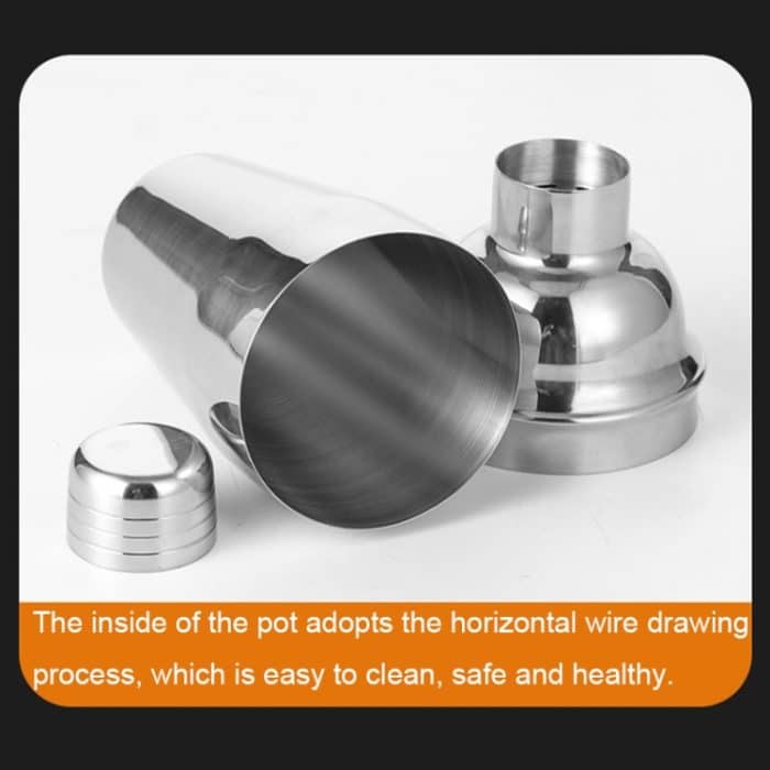 BY-F12 Bar-Shaker-Set mit halbrundem Holzsockel, Spezifikation:, 350ml, 550ml, 700ml, 750ml – Bild 5