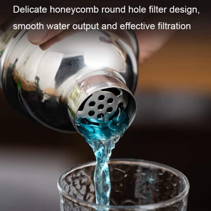 BY-F12 Bar-Shaker-Set mit halbrundem Holzsockel, Spezifikation:, 350ml, 550ml, 700ml, 750ml – Bild 6