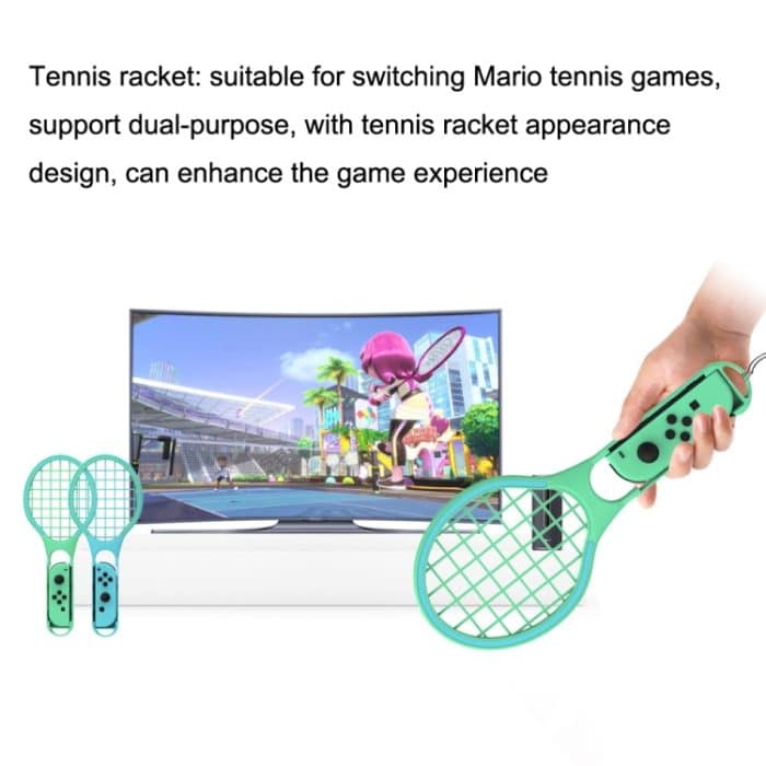 DOBE TNS-2123 Sportlichtschwert + Beinschlaufe + Tennisschläger + Handschlaufe 7-in-1-Sportset für Nintendo Switch – Bild 5