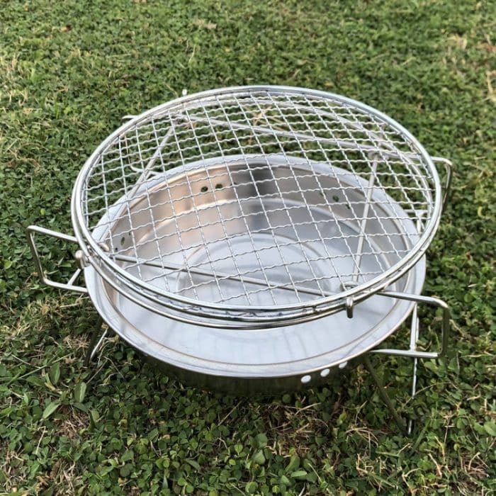 RG_011 Outdoor-Grill, rund, klappbar, aus Edelstahl, Größe:, 22 x 14cm, 30 x 19.5cm – Bild 4