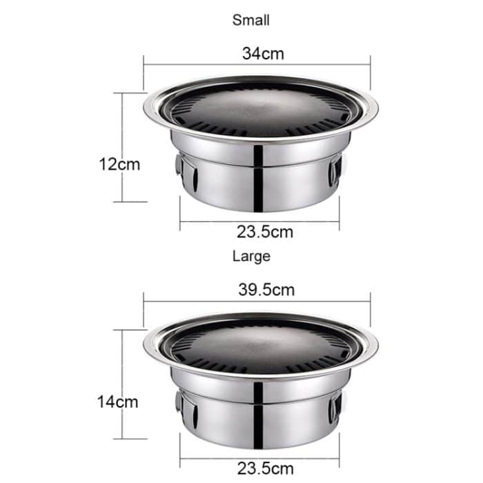 Home Multifunktionaler, verstellbarer Feuergrill, Größe:, L (Pan+Net) – Bild 3