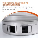 Home Multifunktionaler, verstellbarer Feuergrill, Größe:, L (Pan+Net) – Bild 5