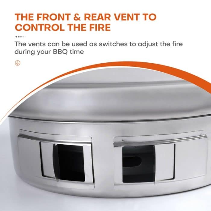 Home Multifunktionaler, verstellbarer Feuergrill, Größe:, L (Pan+Net) – Bild 5