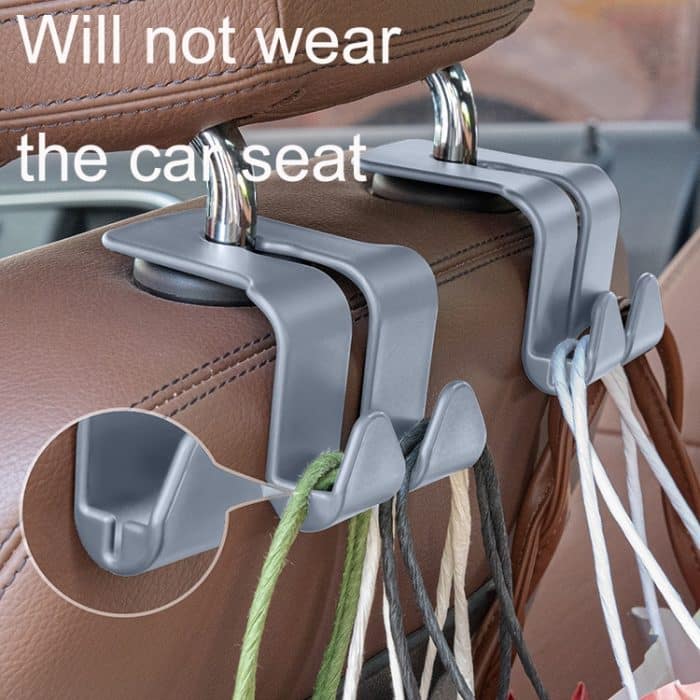 10PCS A-3 Auto Versteckte Sitz Zurück Haken Multifunktionale Hinten Telefon Halter Haken, Gray With Storage Box – Bild 4